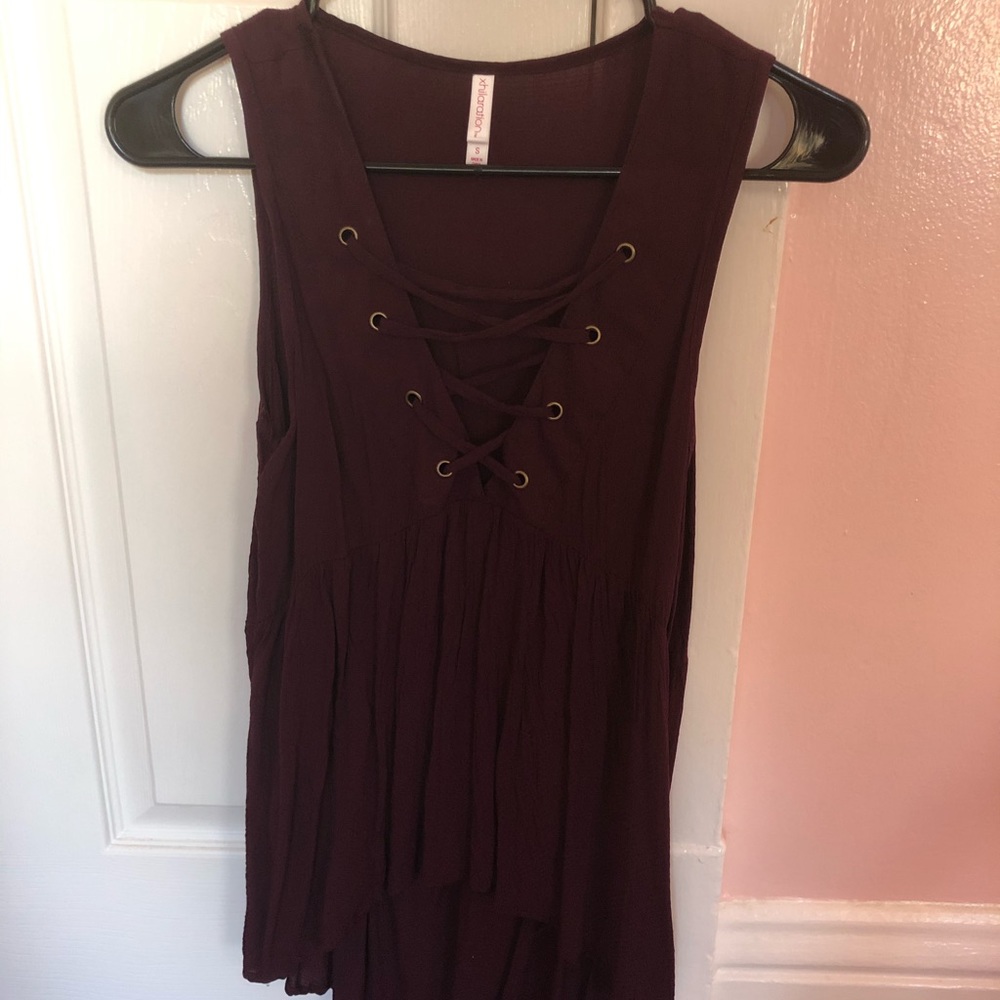 Cross-cross detailed sleeves blouse